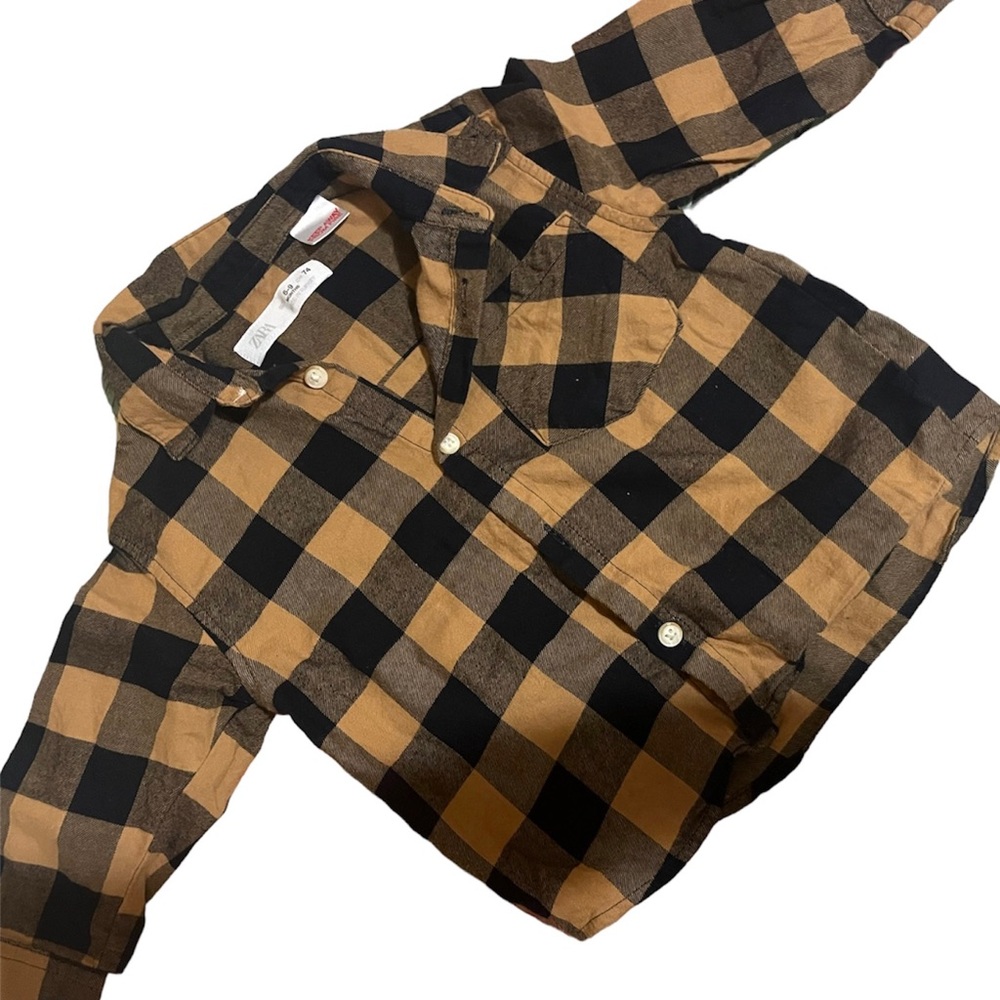 ZARA 6-9 Months Baby Boy Button Down Shirt